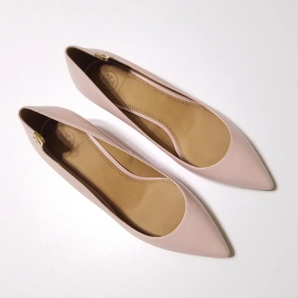 NIB Tory Burch Elizabeth Pump 40MM Leather Sea Shell Pink Size 8.5, 9 $278